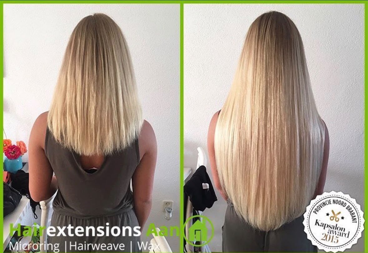 Voor en na resultaat - bekroond met de Kapsalon Award 2015