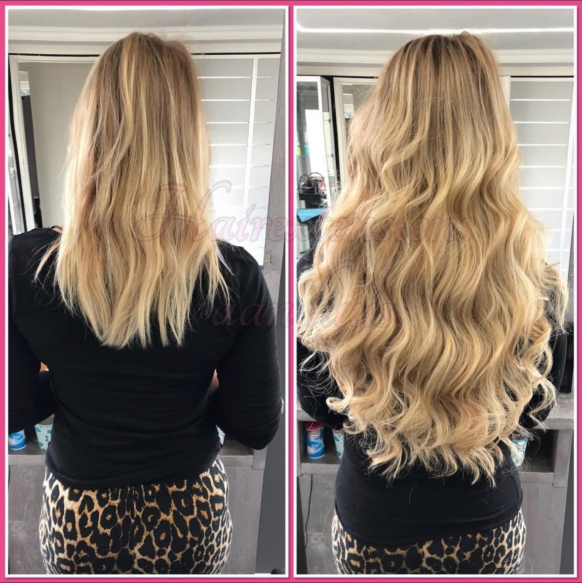 Voor en na hairextensions: Zachte slag